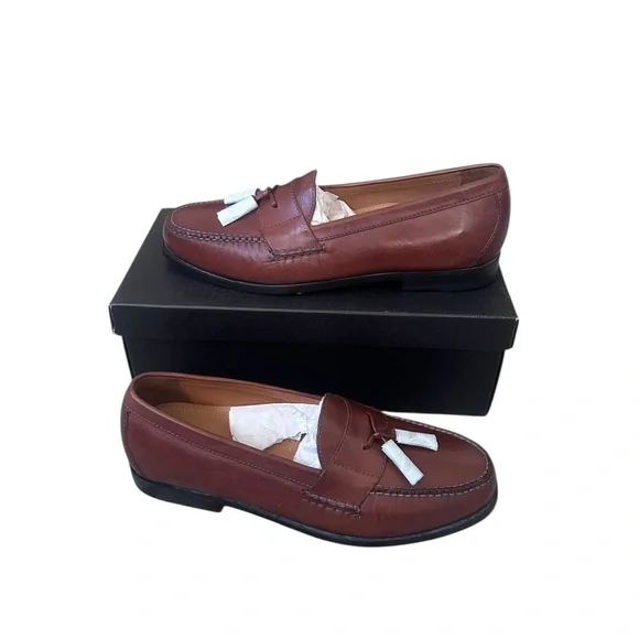 Cole Haan Men's Pinch Tassel Brown Leather Loafers NIB NWT Size 11 Work Office - Picture 6 of 6
